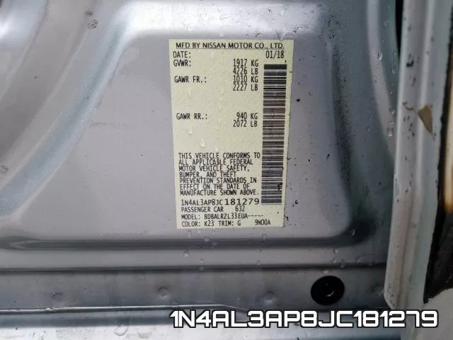 1N4AL3AP8JC181279 фото 2