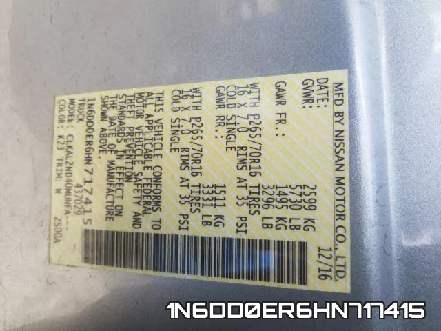 1N6DD0ER6HN717415 фото 2