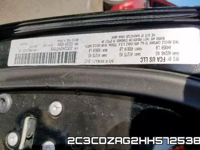2C3CDZAG2HH572538 фото 2