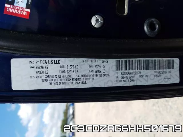 2C3CDZAG6HH501679 фото 2