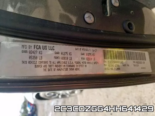 2C3CDZGG4HH641429 фото 2