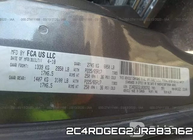 2C4RDGEG2JR283762 фото 10