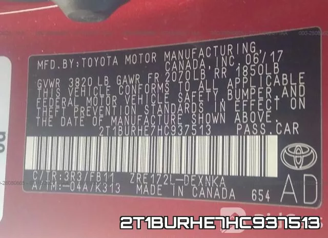 2T1BURHE7HC937513 фото 10