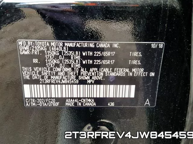 2T3RFREV4JW845459 фото 2