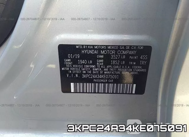 3KPC24A34KE075091 фото 10
