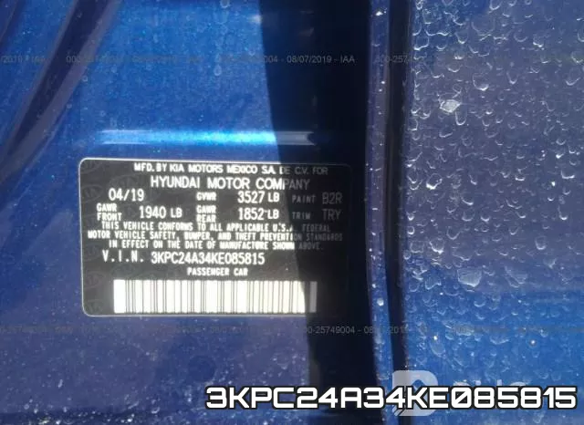 3KPC24A34KE085815 фото 10