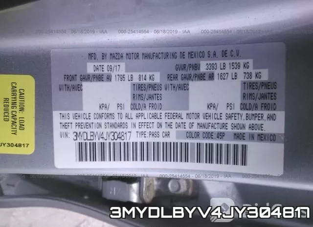 3MYDLBYV4JY304817 фото 10