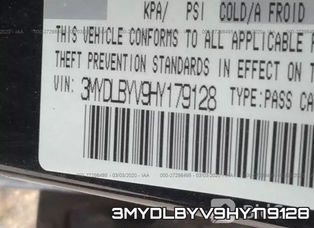 3MYDLBYV9HY179128 фото 10