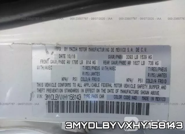 3MYDLBYVXHY158143 фото 10