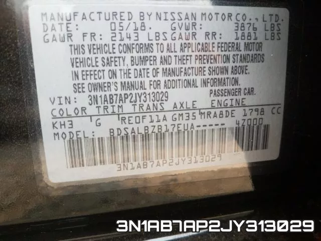 3N1AB7AP2JY313029 фото 2