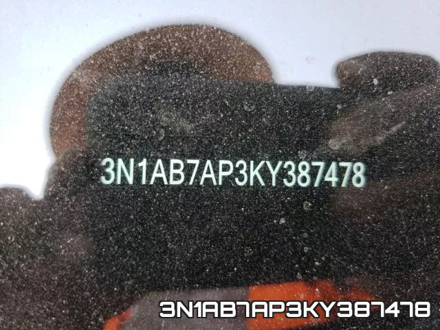 3N1AB7AP3KY387478 фото 2