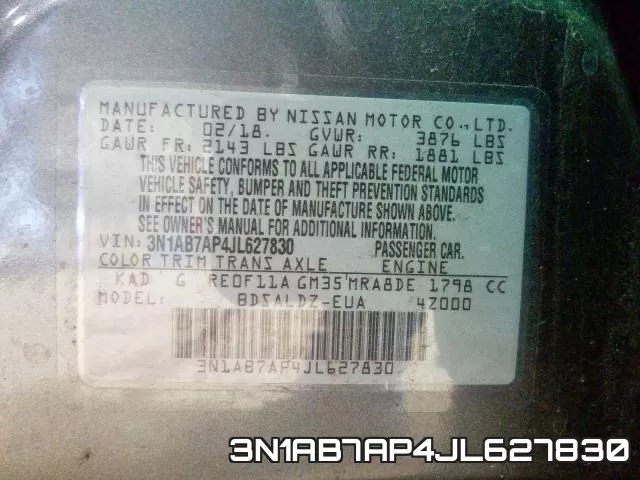 3N1AB7AP4JL627830 фото 2