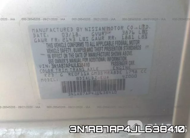 3N1AB7AP4JL638410 фото 10