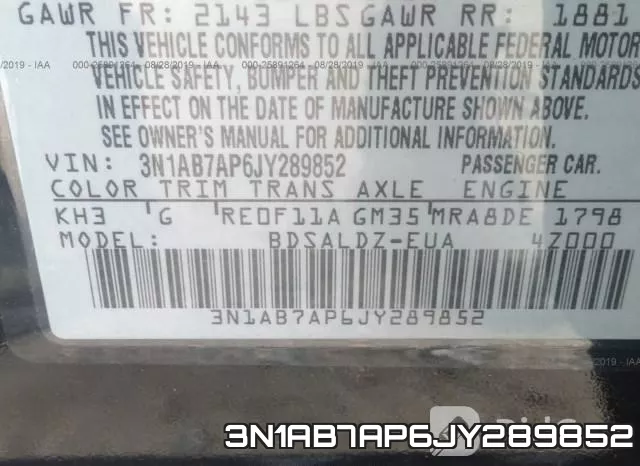 3N1AB7AP6JY289852 фото 10