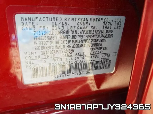 3N1AB7AP7JY324365 фото 2