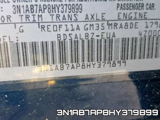 3N1AB7AP8HY379899 фото 2