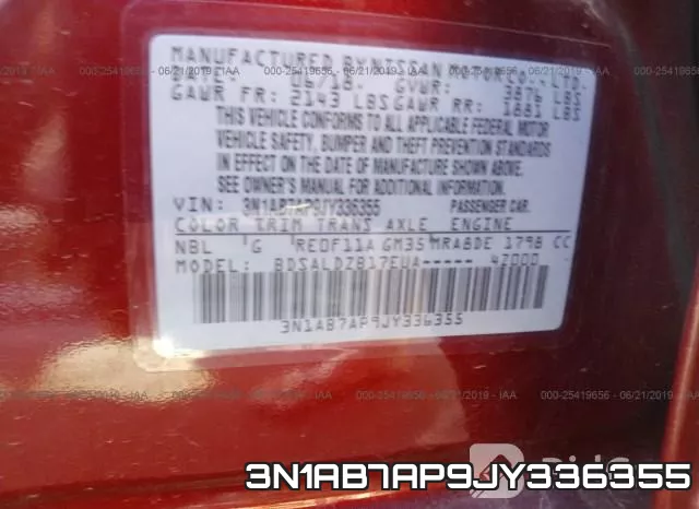 3N1AB7AP9JY336355 фото 10