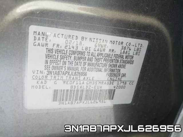 3N1AB7APXJL626956 фото 2