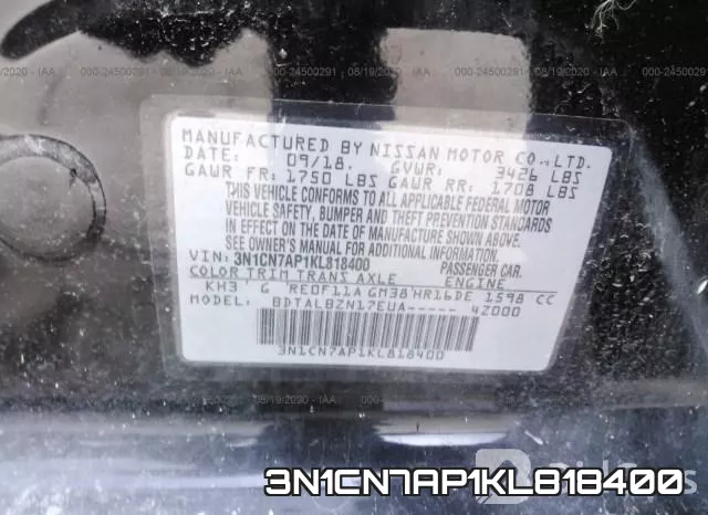 3N1CN7AP1KL818400 фото 10
