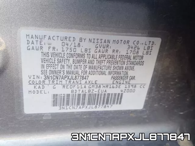 3N1CN7APXJL877847 фото 2