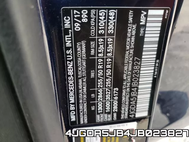 4JGDA5JB4JB023827 фото 2
