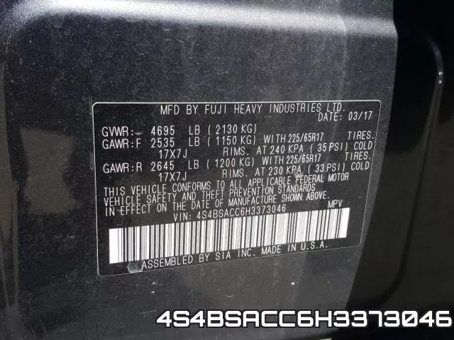 4S4BSACC6H3373046 фото 2