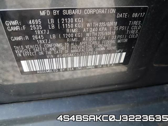4S4BSAKC0J3223635 фото 2