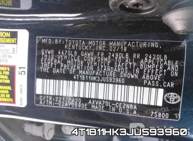 4T1B11HK3JU593960 фото 10