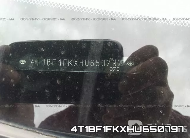 4T1BF1FKXHU650797 фото 10