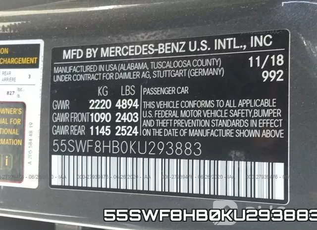 55SWF8HB0KU293883 фото 10