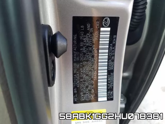58ABK1GG2HU078381 фото 2
