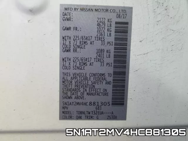 5N1AT2MV4HC881305 фото 2