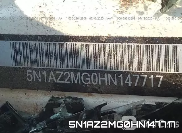 5N1AZ2MG0HN147717 фото 10