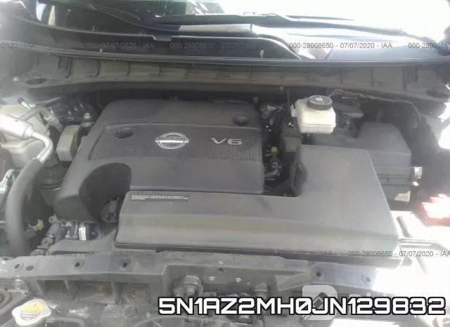 5N1AZ2MH0JN129832 фото 2