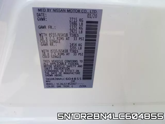 5N1DR2BN4LC604855 фото 2