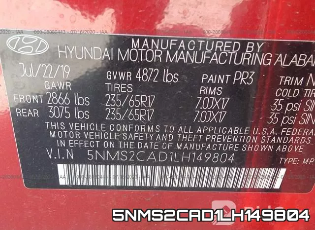 5NMS2CAD1LH149804 фото 10