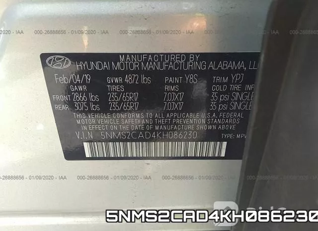 5NMS2CAD4KH086230 фото 10