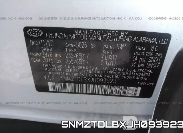 5NMZTDLBXJH093923 фото 10