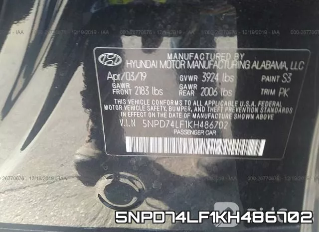 5NPD74LF1KH486702 фото 10