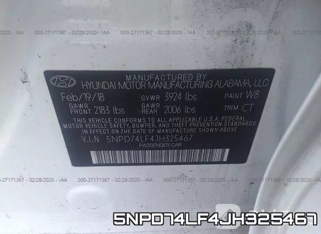5NPD74LF4JH325467 фото 10