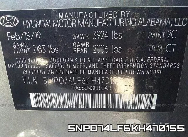 5NPD74LF6KH470155 фото 10
