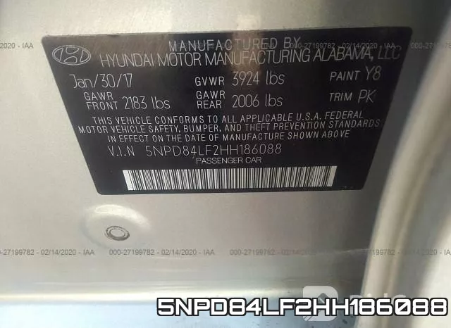 5NPD84LF2HH186088 фото 10