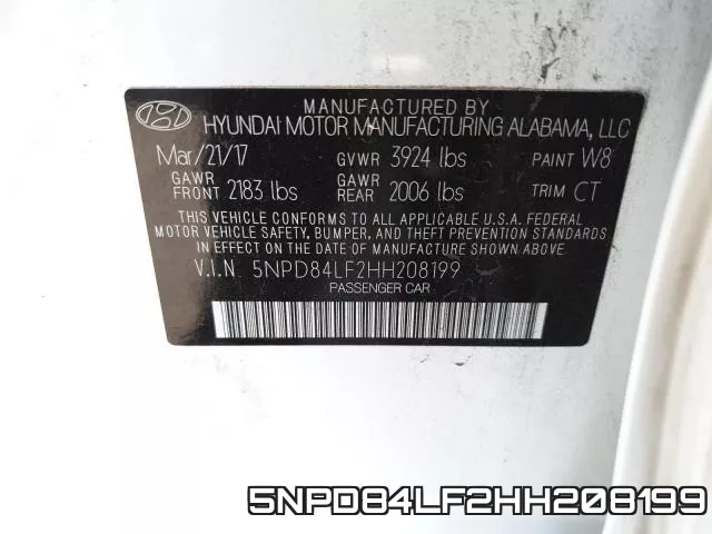 5NPD84LF2HH208199 фото 2