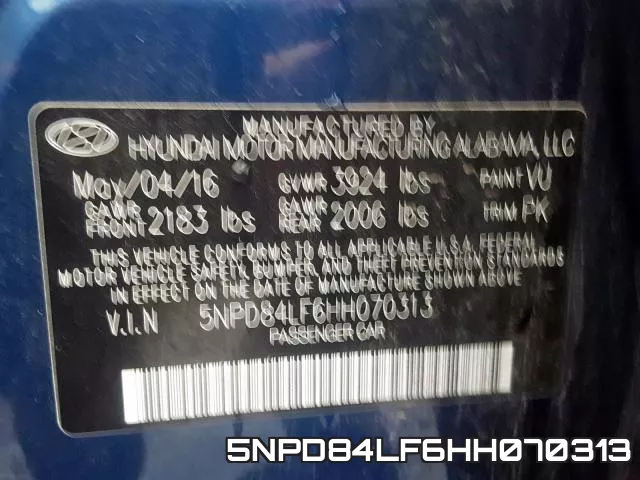 5NPD84LF6HH070313 фото 2