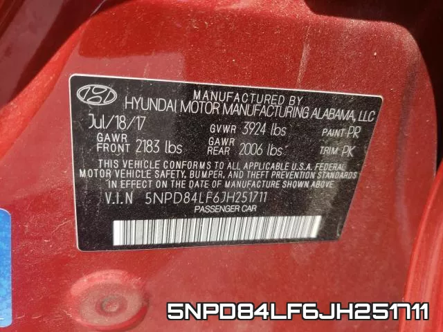 5NPD84LF6JH251711 фото 2