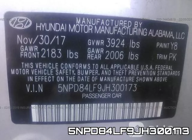 5NPD84LF9JH300173 фото 10