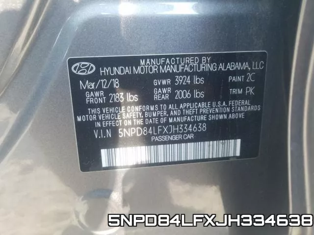 5NPD84LFXJH334638 фото 2