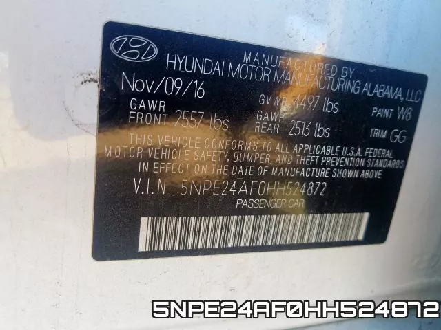 5NPE24AF0HH524872 фото 2