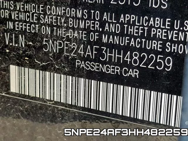 5NPE24AF3HH482259 фото 2