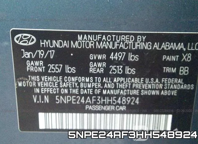 5NPE24AF3HH548924 фото 9